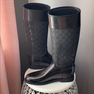 Authentic Gucci Rain Boots Tall